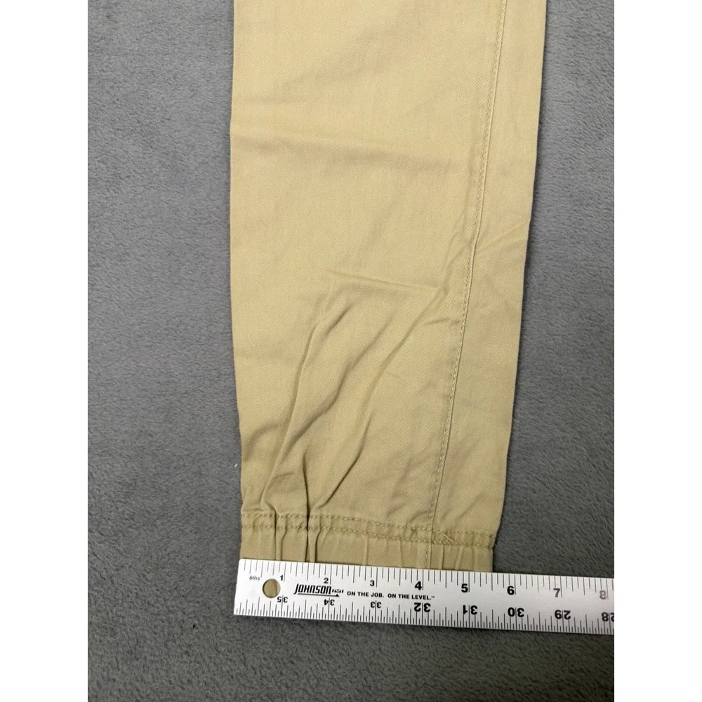 Aero‎ Joggers Mens XS Tan Khaki Pants Drawstring Pullon Elastic Waist Stretch